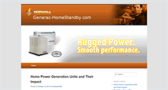 Desktop Screenshot of generac-homestandby.com