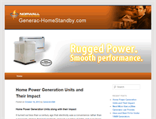 Tablet Screenshot of generac-homestandby.com